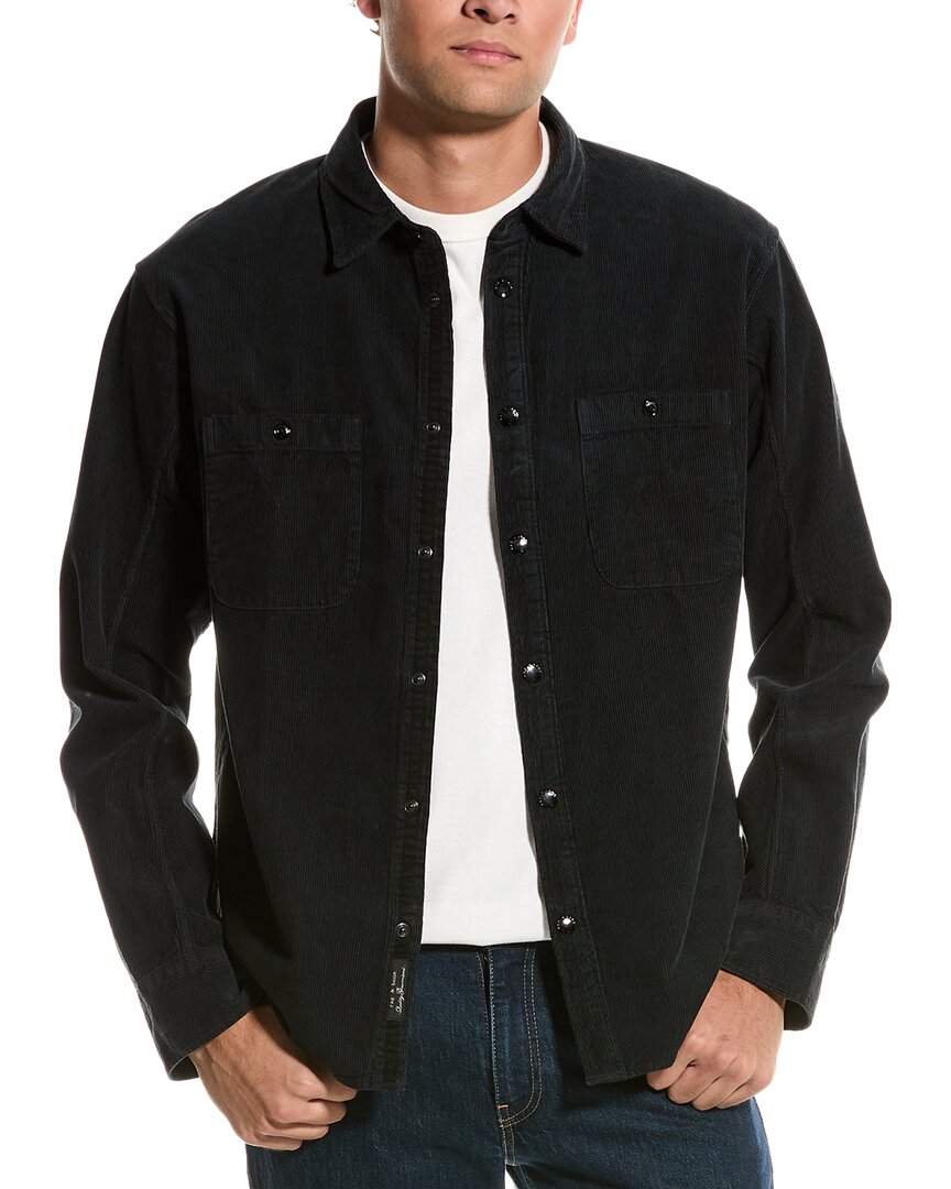 Shop Rag & Bone Corduroy Shirt In Grey