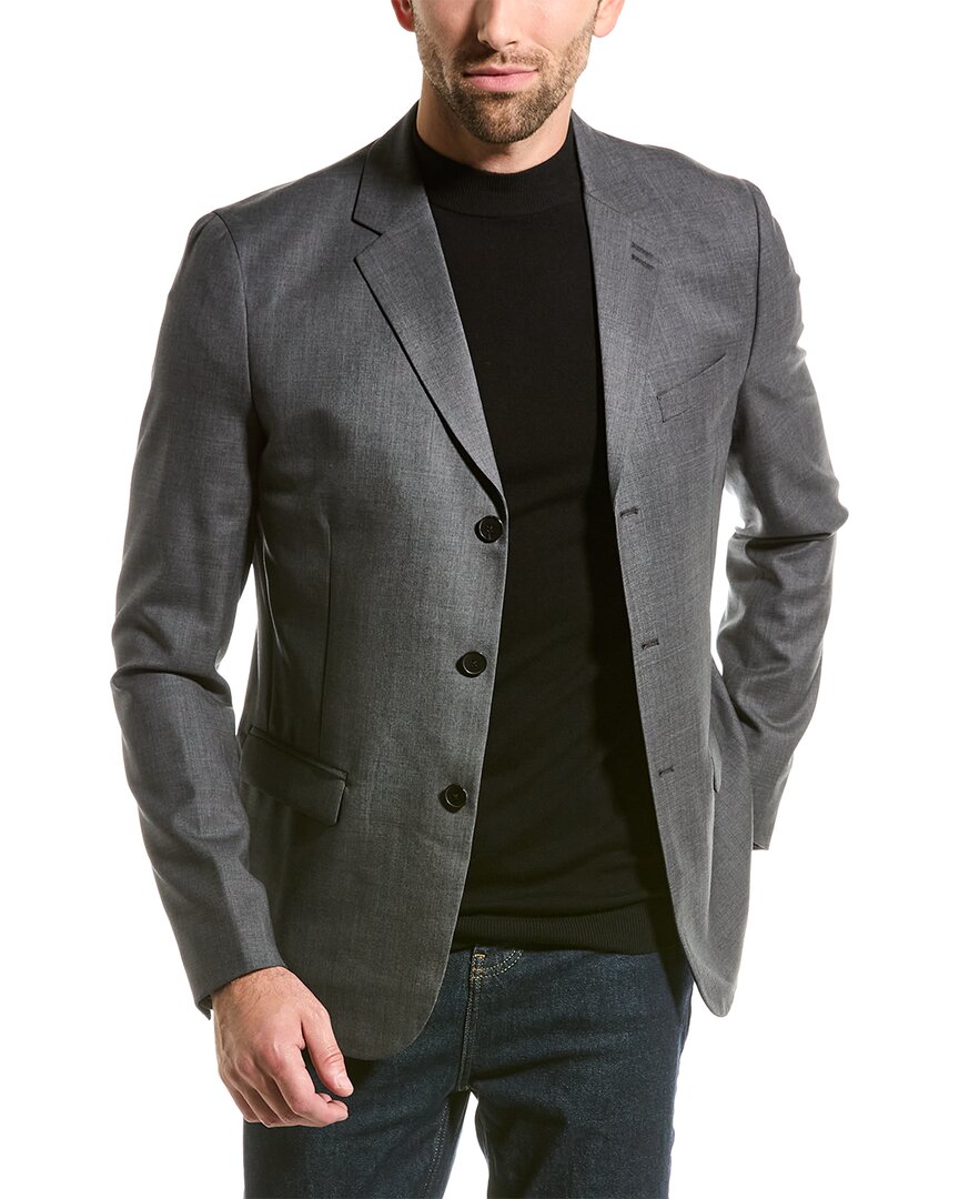 Shop The Kooples Wool Suit Jacket In Grey