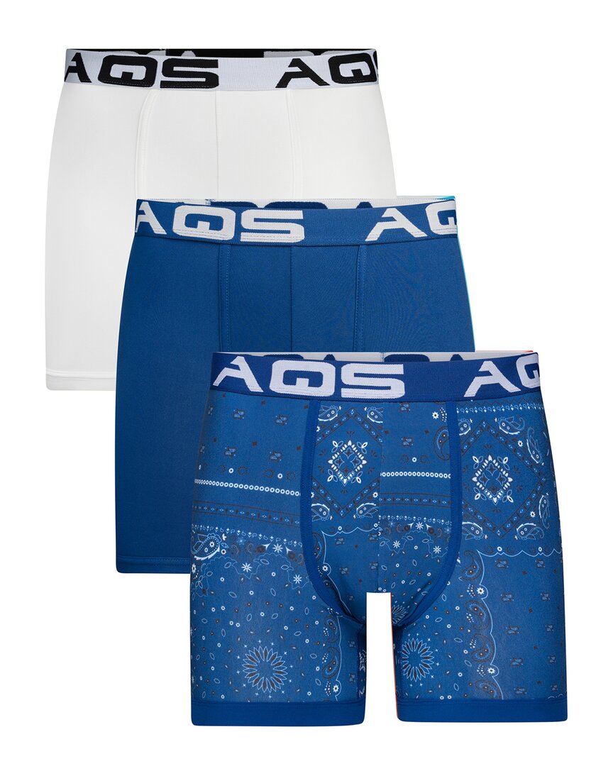 Aqs Set Of 3 Bandana Print Boxer Brief