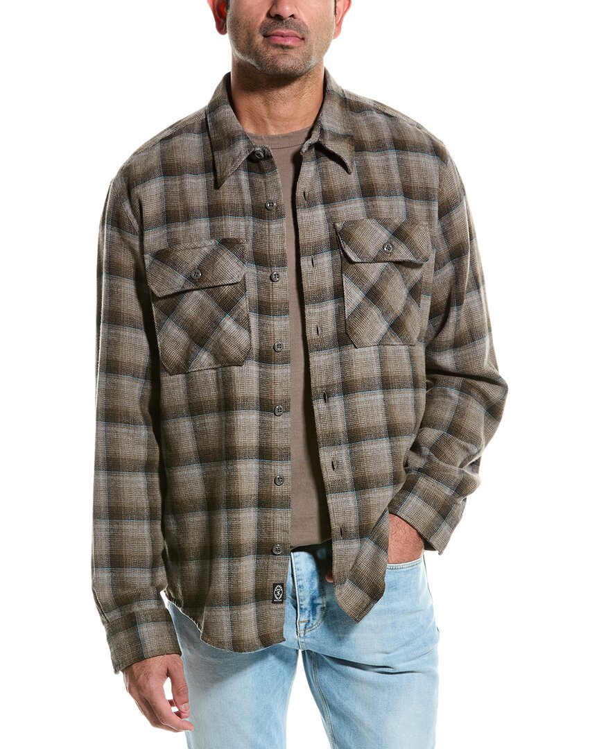 Todd Snyder Alaskan Chamois Shirt In Grey