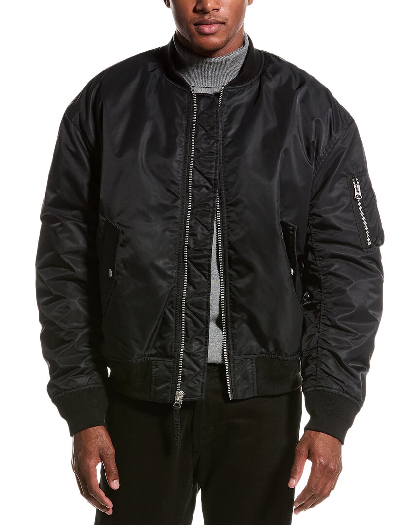 Shop Hudson Jeans Bomber Jacket In Black