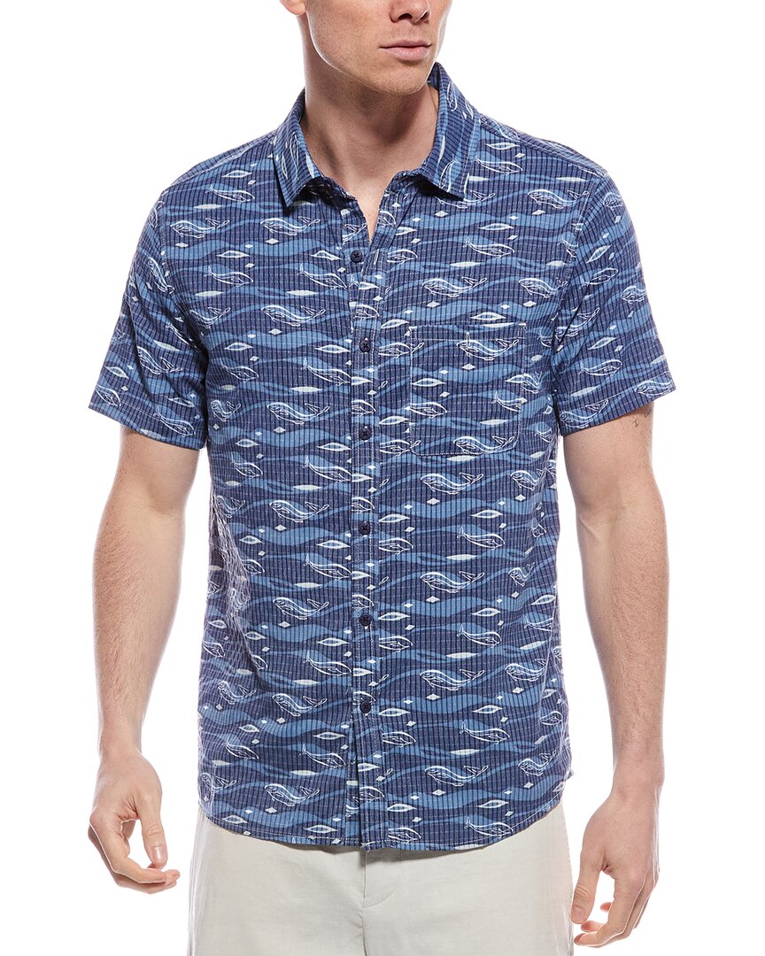 Endless Summer Perforated Button-down Shirt