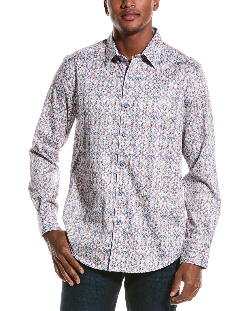 Robert Graham Caracas Classic Fit Woven Shirt In White