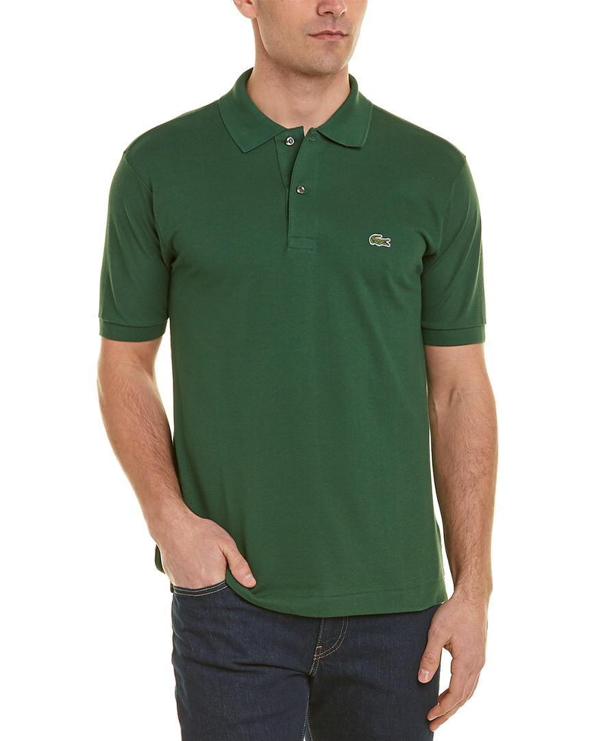 Lacoste L1212 Classic Fit Polo Shirt Men's Green S | eBay