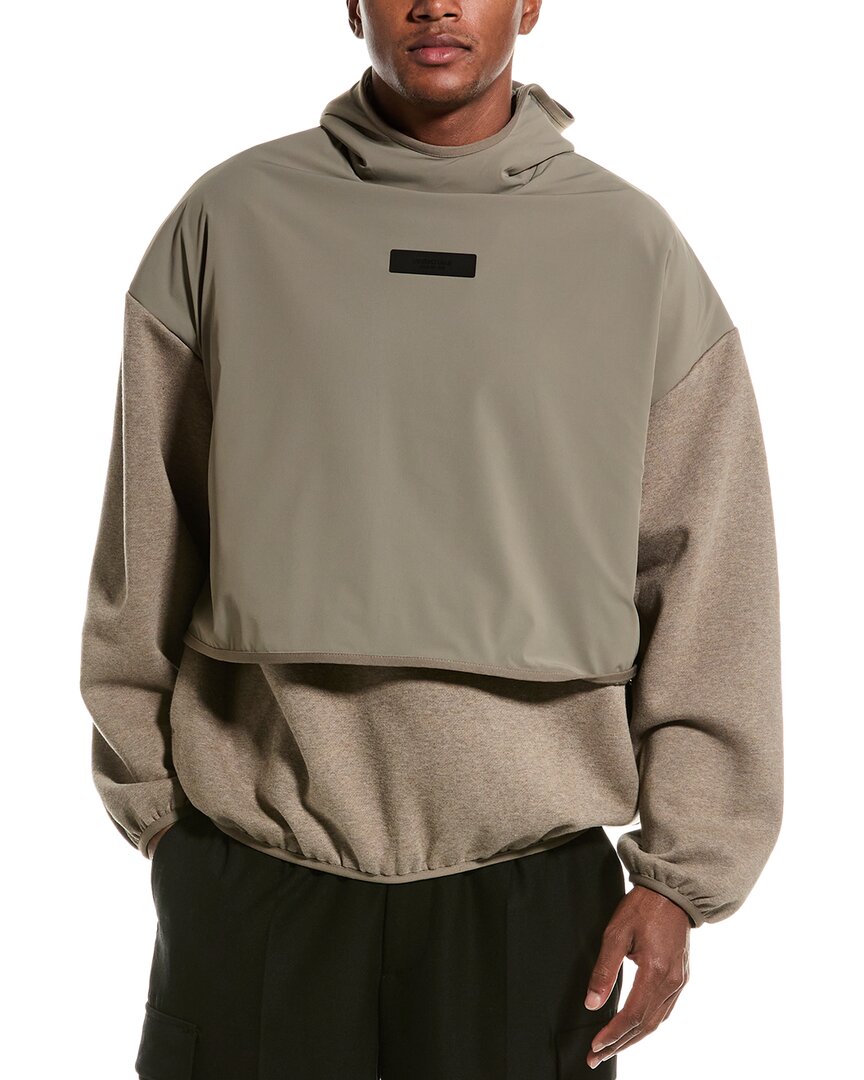 Essentials Fear Of God Popover Hoodie In Grey