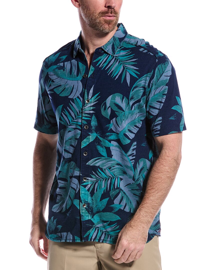 Tommy Bahama Shadows In Paradise Camp Shirt In Blue