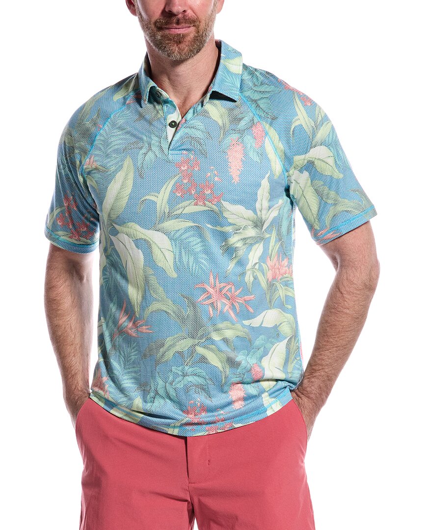 Tommy Bahama Lush Hour Polo Shirt In Blue