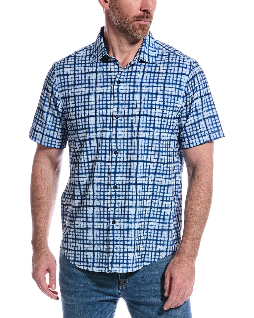 Tommy Bahama Bahama Coast Tropical Tiles Shirt In Blue