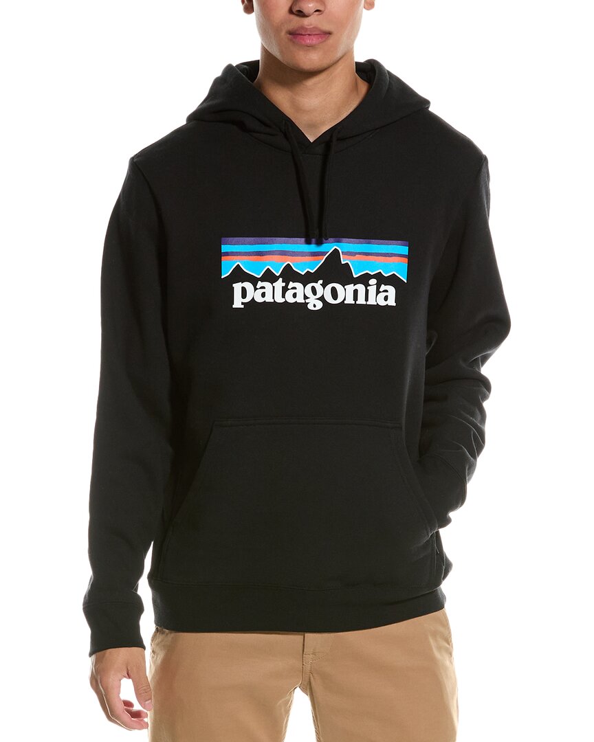 Patagonia P-6 Logo Uprisal Hoody In Black