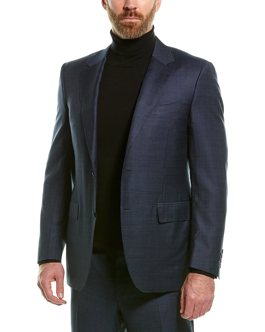 Canali 2pc Wool Suit In Blue
