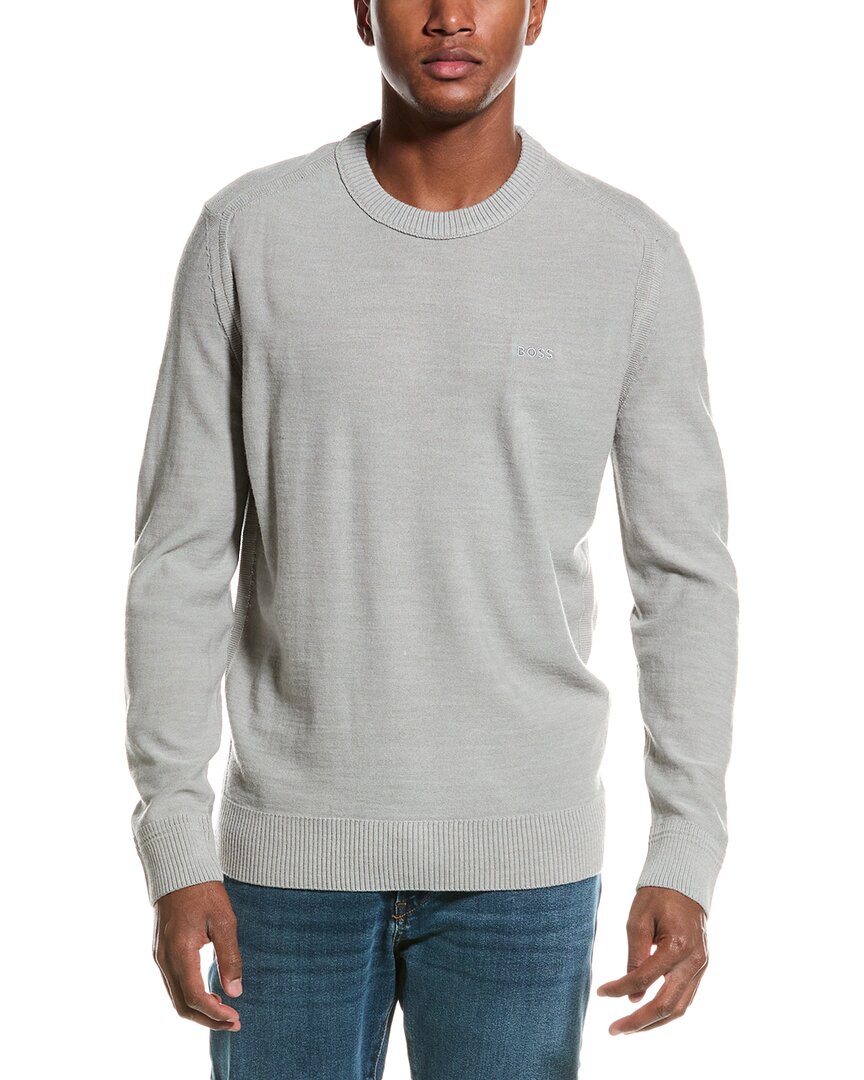 HUGO BOSS BOSS HUGO BOSS AVAC WOOL-BLEND CREWNECK SWEATER 