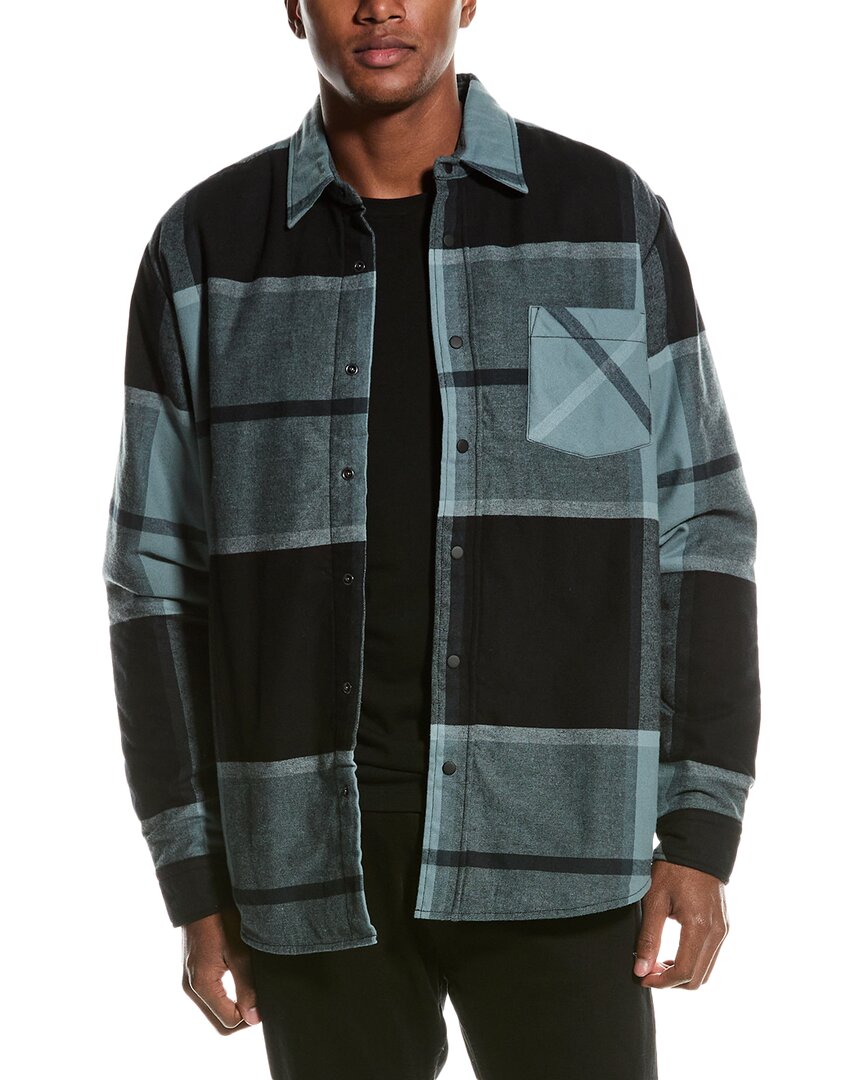 Hugo Boss Boss Lambini Relaxed Fit Shirt Jacket In Green