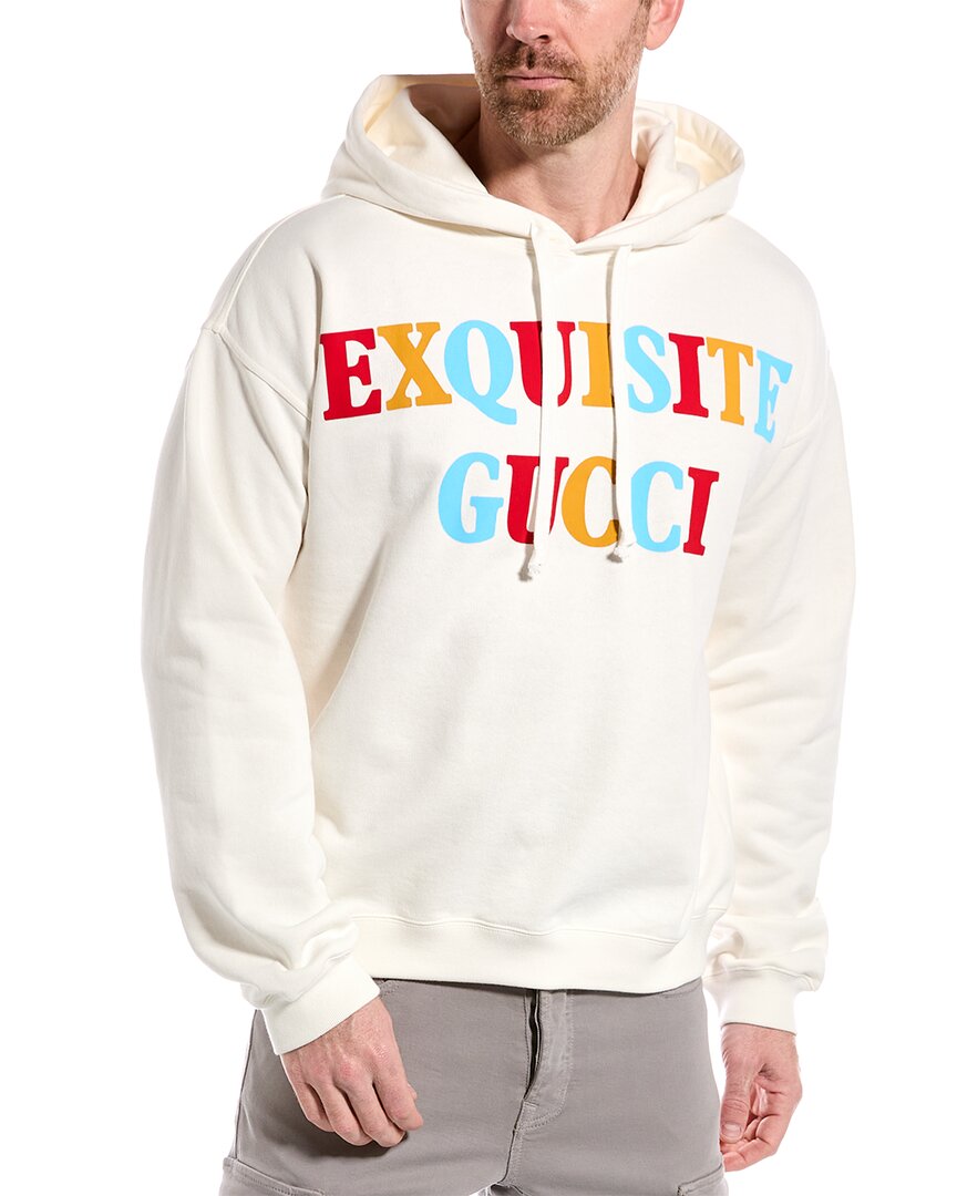 Shop Gucci Exquisite Hoodie In White