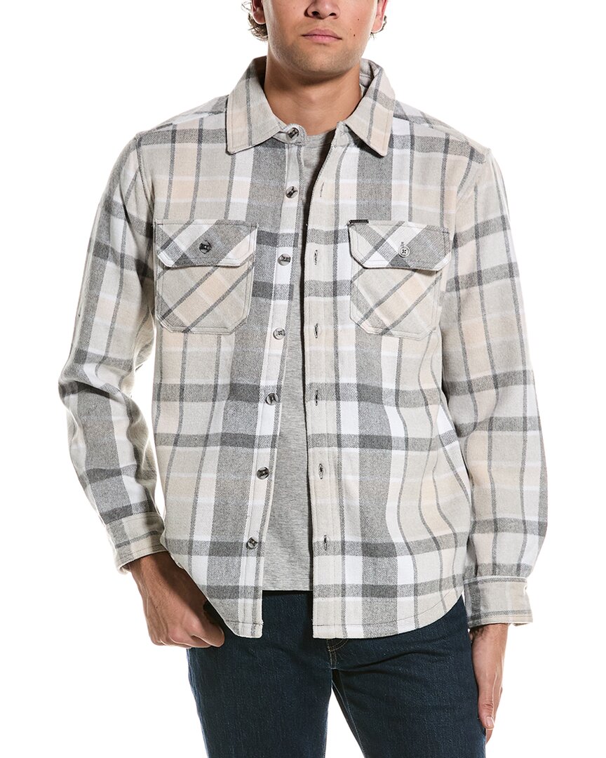 Point Zero Check Woven Shirt In Grey