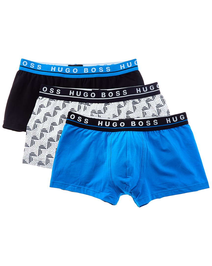 Hugo Boss 3pk Boxer Trunk In Multi