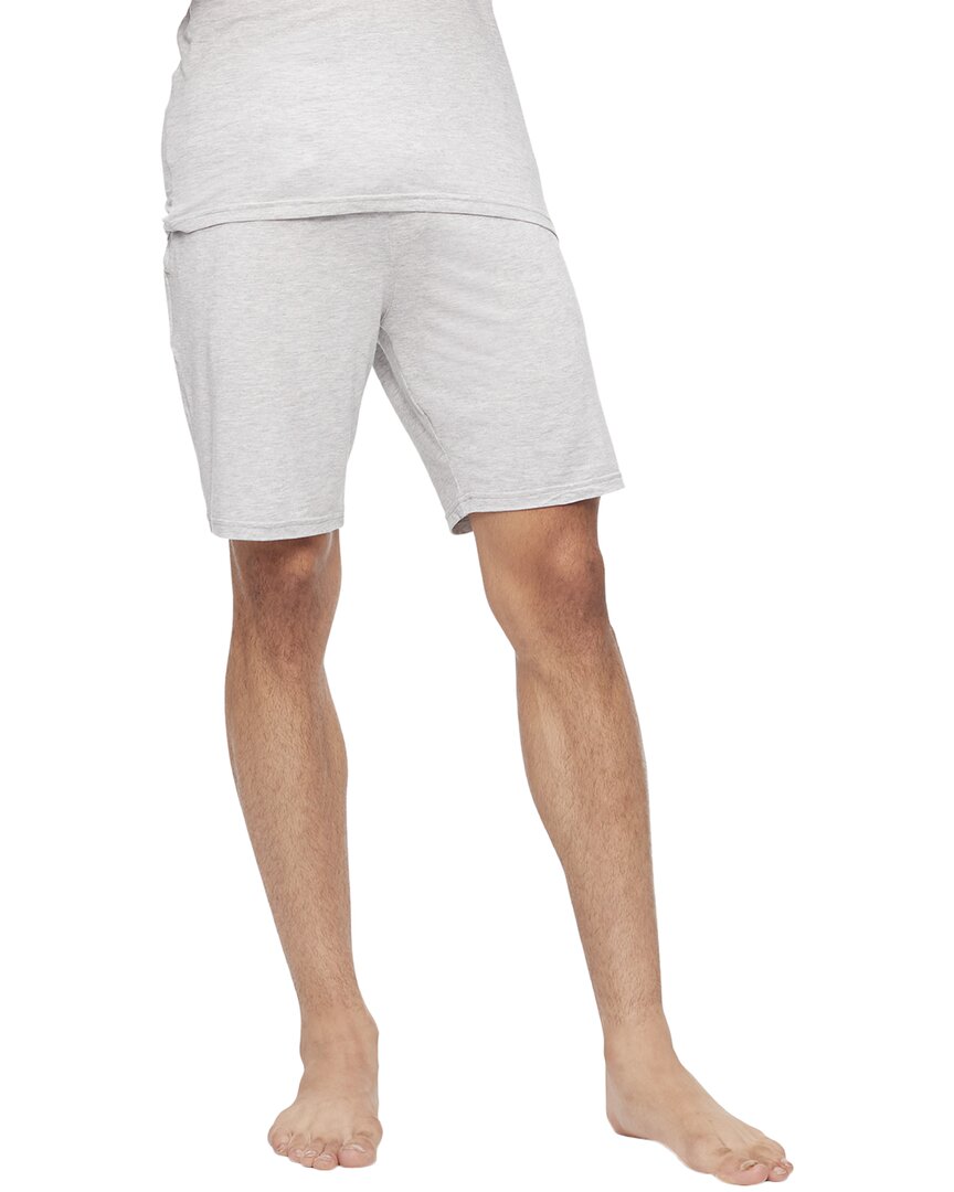 Calvin Klein Ultra Soft Modern Lounge Sleep Shorts In Grey Heather