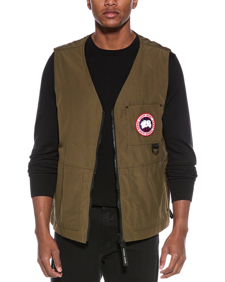 Canada Goose Vests With Logo In Green