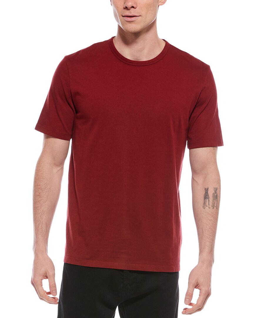Vince Crewneck T-shirt In Red