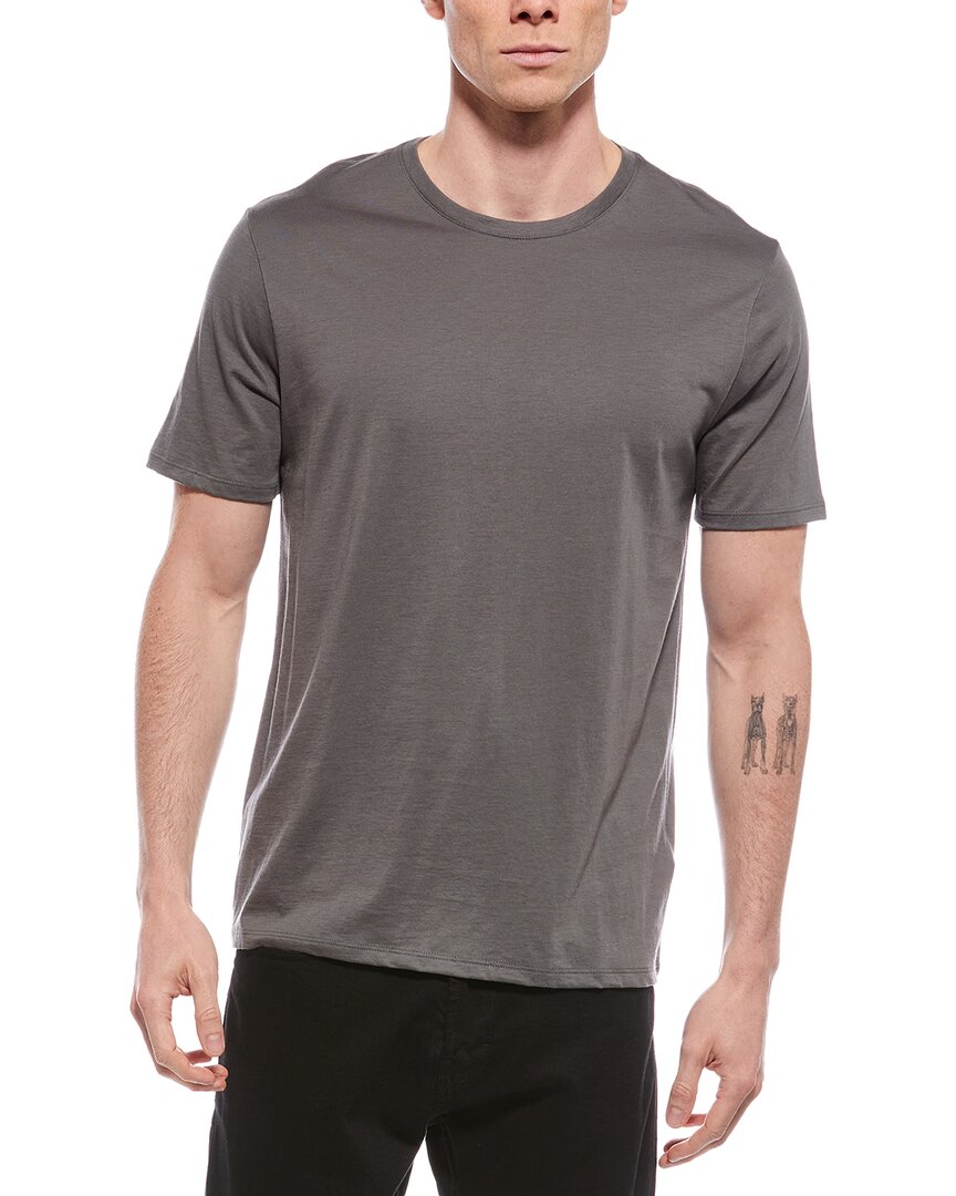 Vince Solid T-shirt In Brown