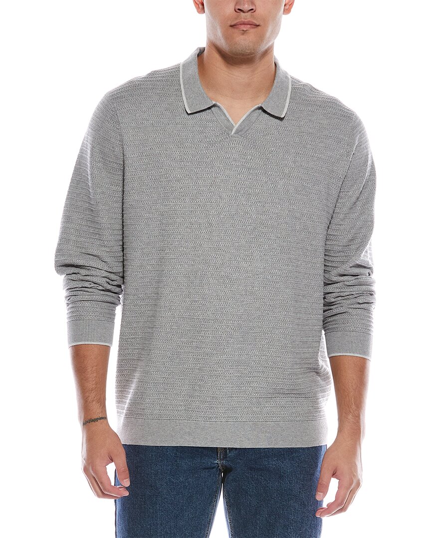 Tommy Bahama Coolside Harbor Polo Sweater In Gray
