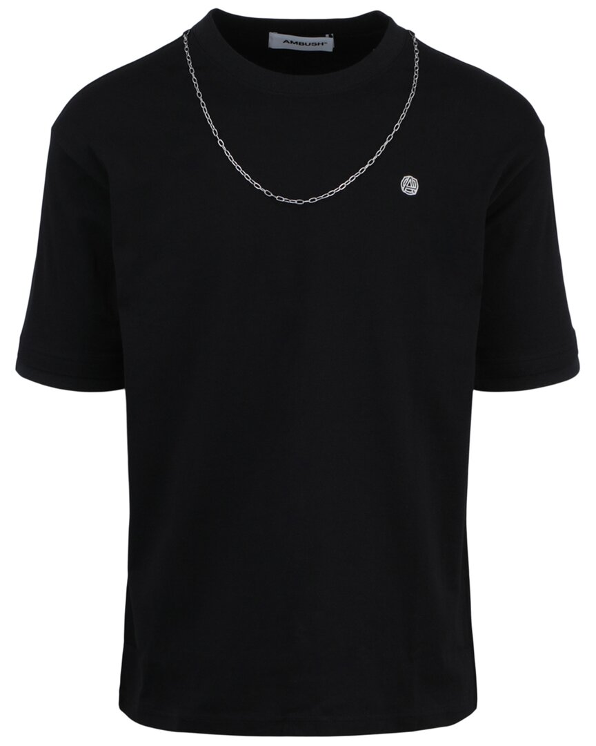 Ambush Man T-shirt Black Size S Cotton, Polyester, Polyamide, Elastane