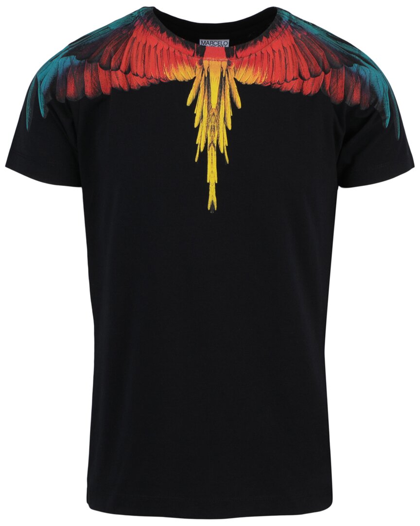 Marcelo Burlon County Of Milan Marcelo Burlon Icon Wings Graphic T-shirt Man T-shirt Multicolored Size Xxl Cotton
