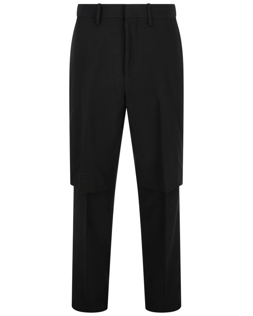 Off-white ™ Panama Double Layered Wool Straight Pant
