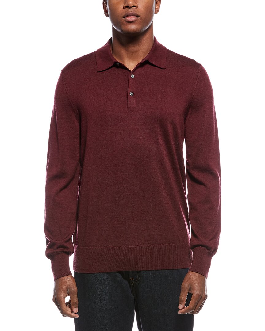 Brooks Brothers Wool-blend Polo Shirt In Red