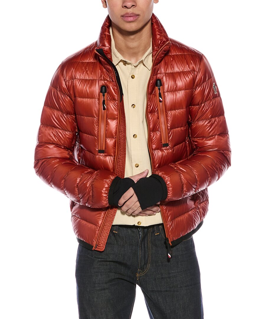 Moncler Puffer Down Jacket In Brown