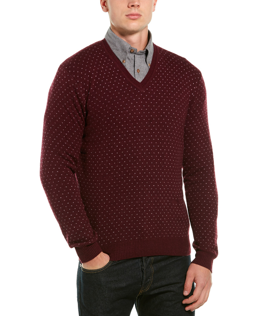 Brooks Brothers Wool-Blend V-Neck Sweater Men's Red S | eBay