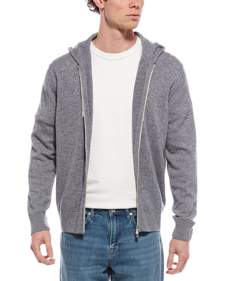 Eleventy Cashmere Zip Jacket In Gray