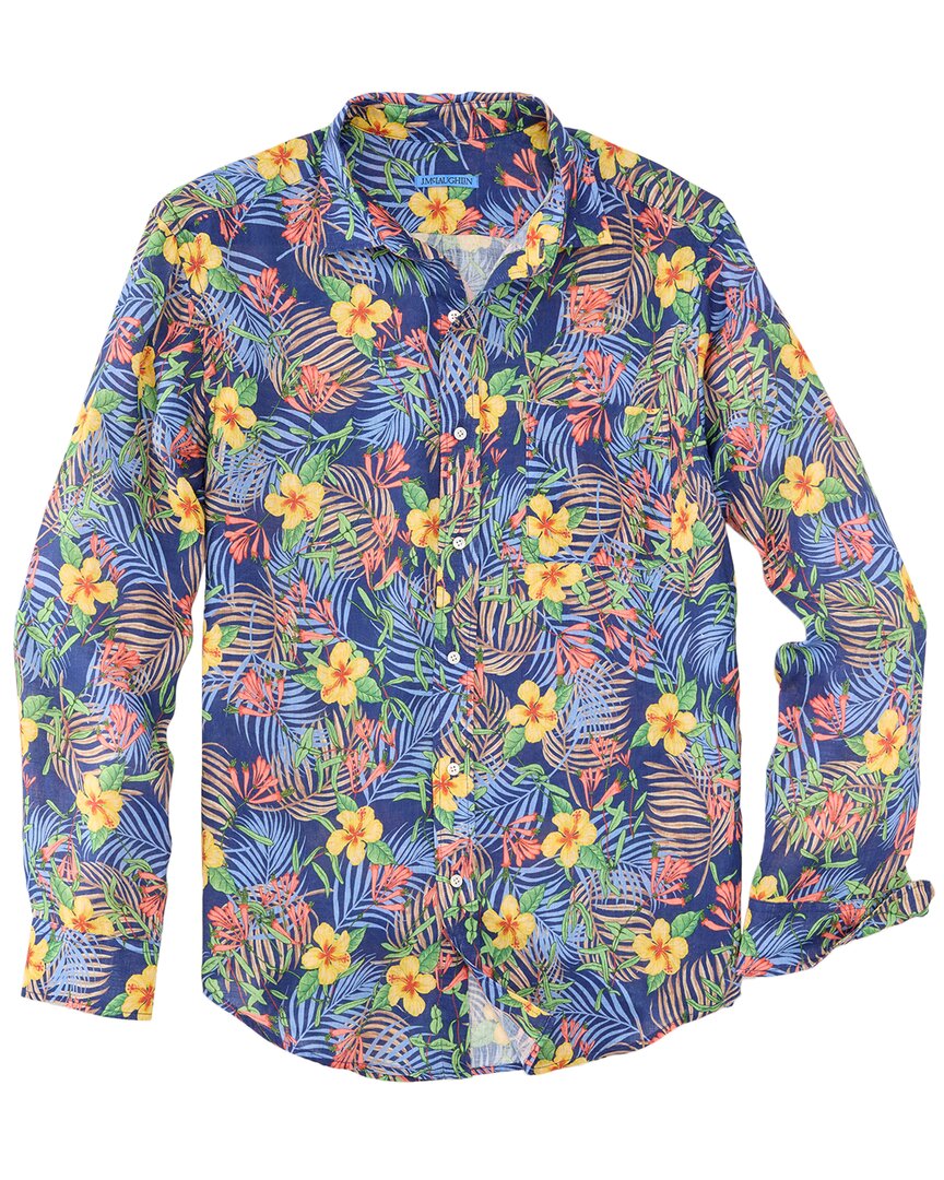 J.mclaughlin Bay Breeze Gramercy Linen Woven Shirt