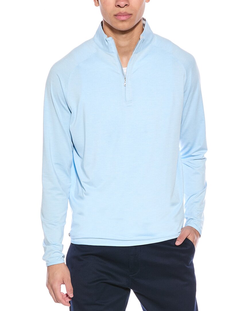 Peter Millar Quarter Zip Knitwear In Blue