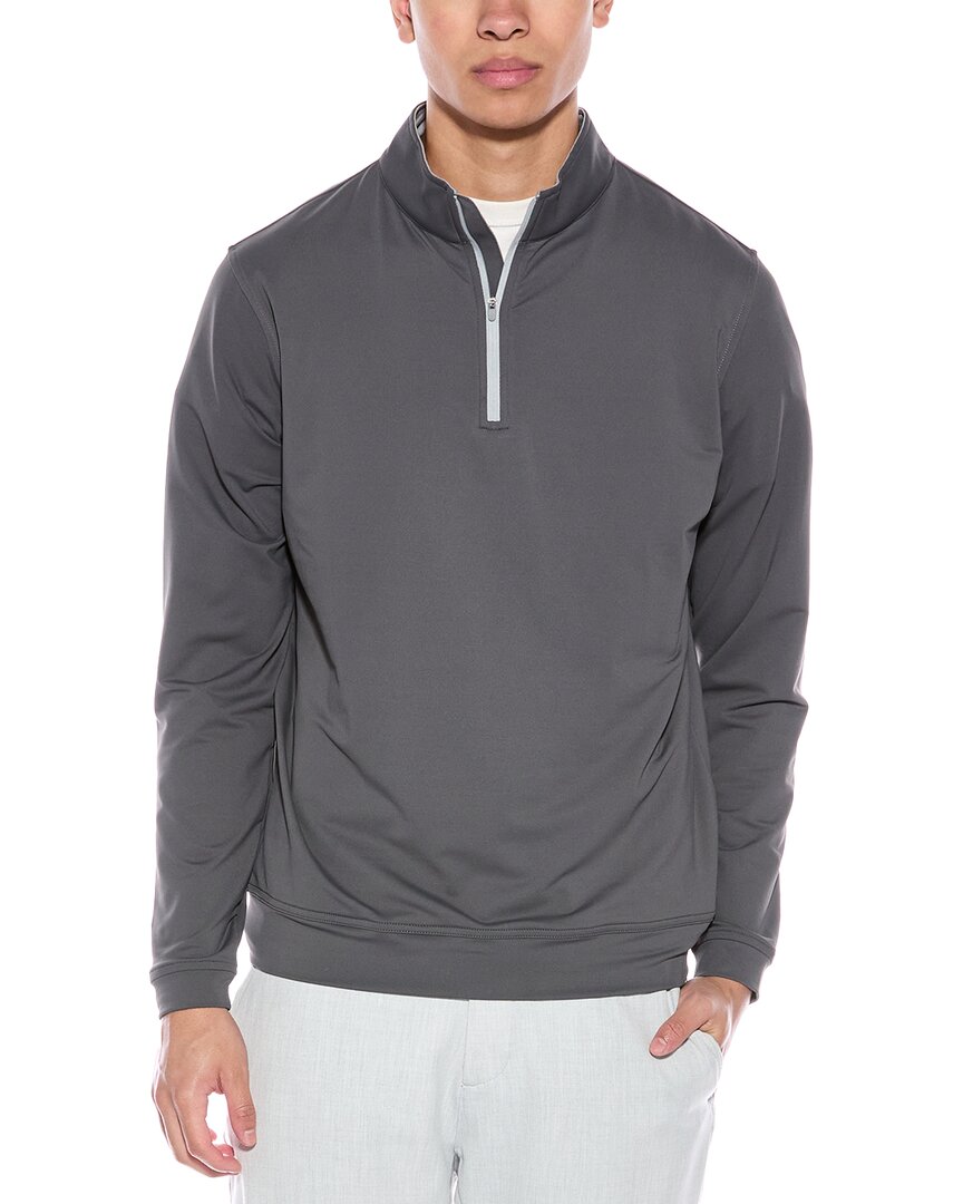 Peter Millar Quarter Zip Knitwear In Grey