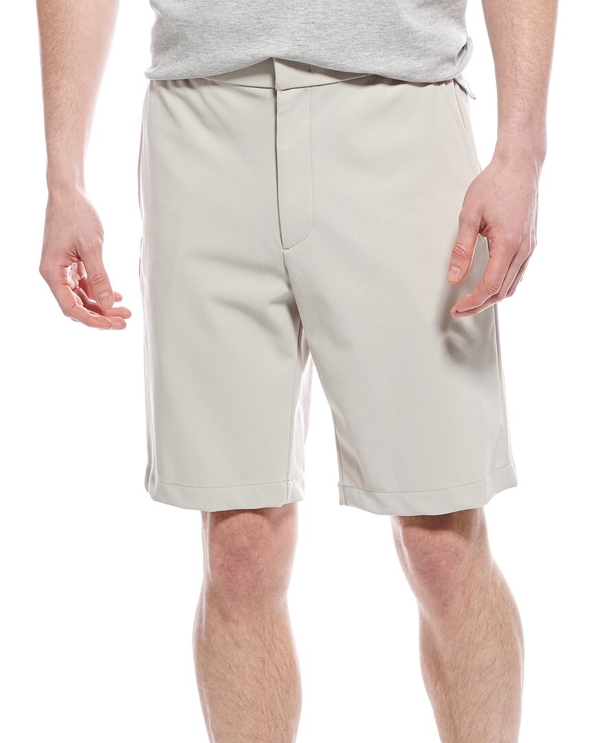Theory Curtis Linen-blend Short In Beige