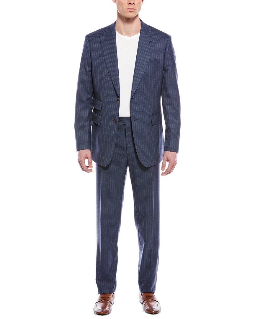 English Laundry 2pc Wool-blend Suit In Blue