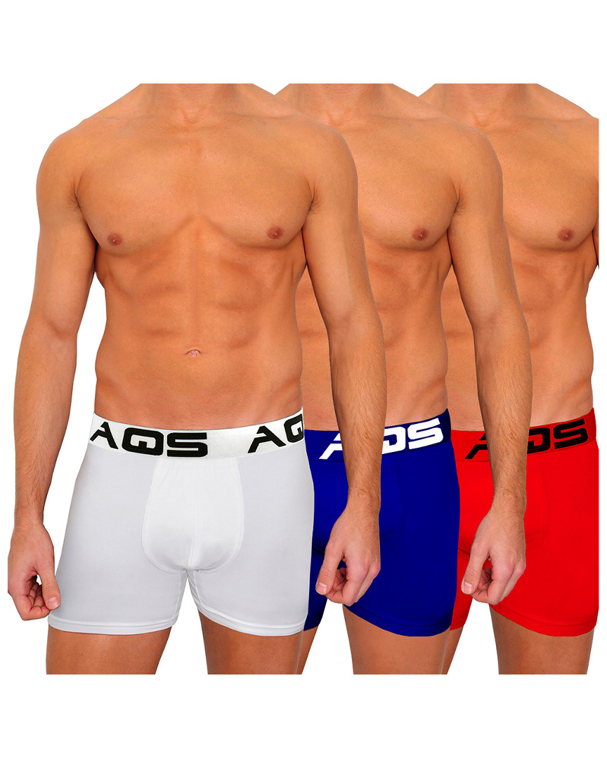 Aqs Pack Of 3 Boxer Briefs