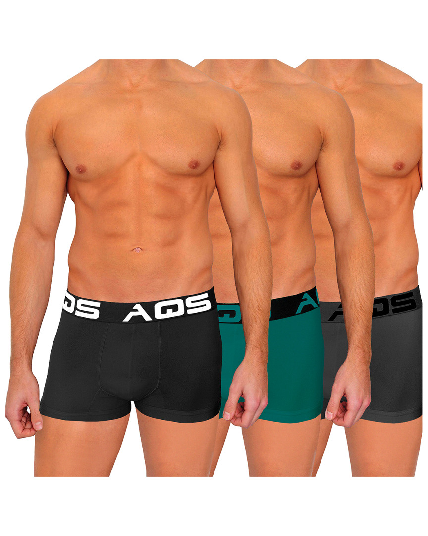 Aqs Pack Of 3 Short Cut Sport Briefs
