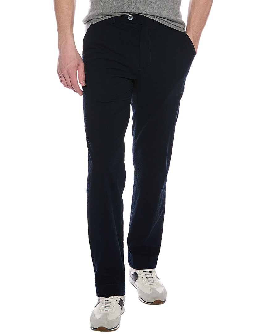 Brooks Brothers Seersucker Pant In Blue