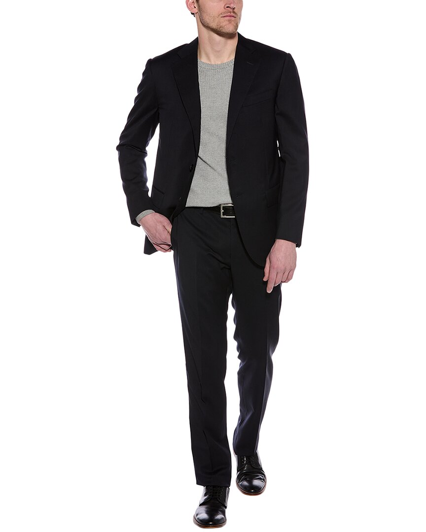 Corneliani 2pc Wool Suit In Black
