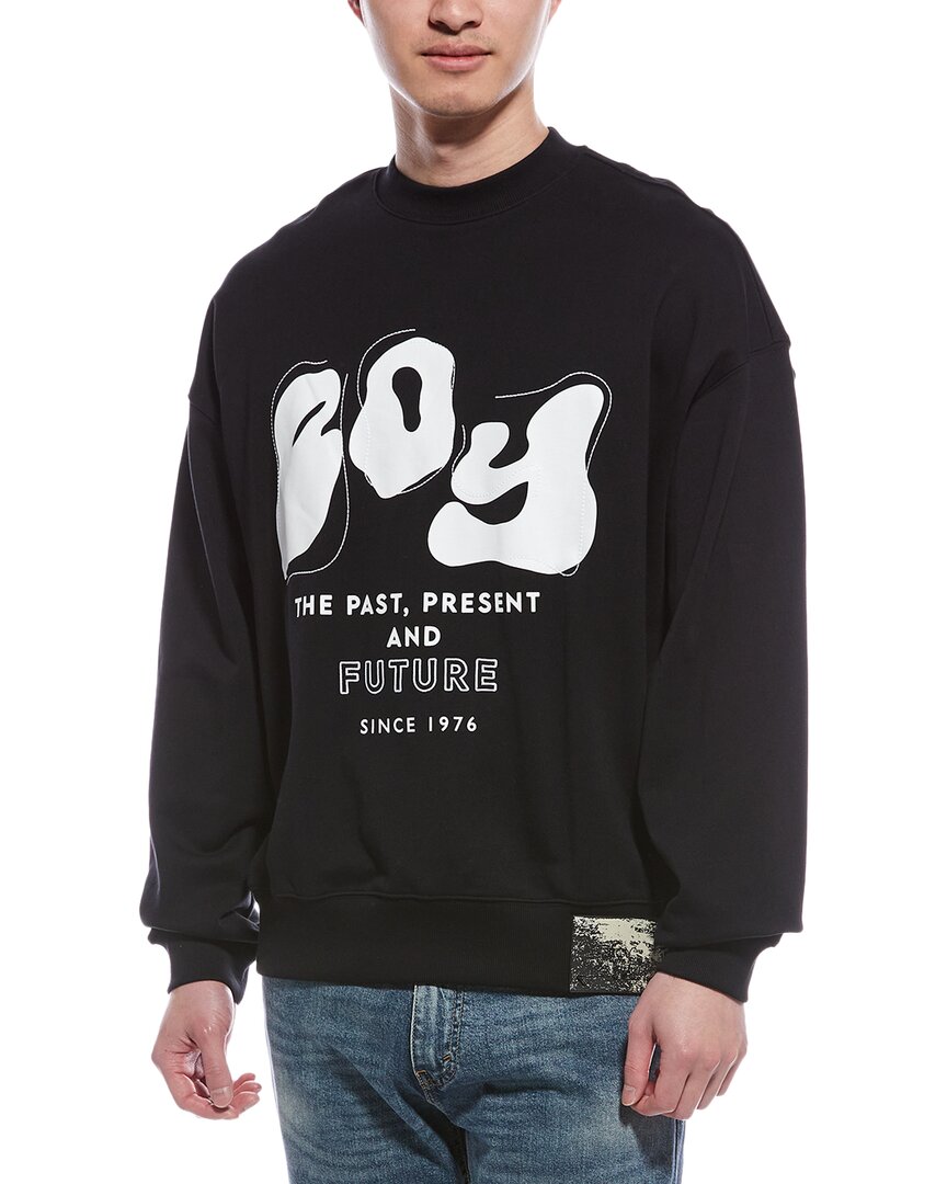 BOY LONDON BOY LONDON PAST, PRESENT, FUTURE CREWNECK SWEATSHIRT