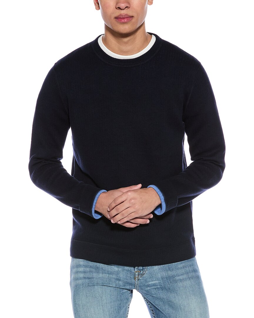 Tyler Boe Ribbed Double Faced Cashmere-blend Crewneck Sweater In Black