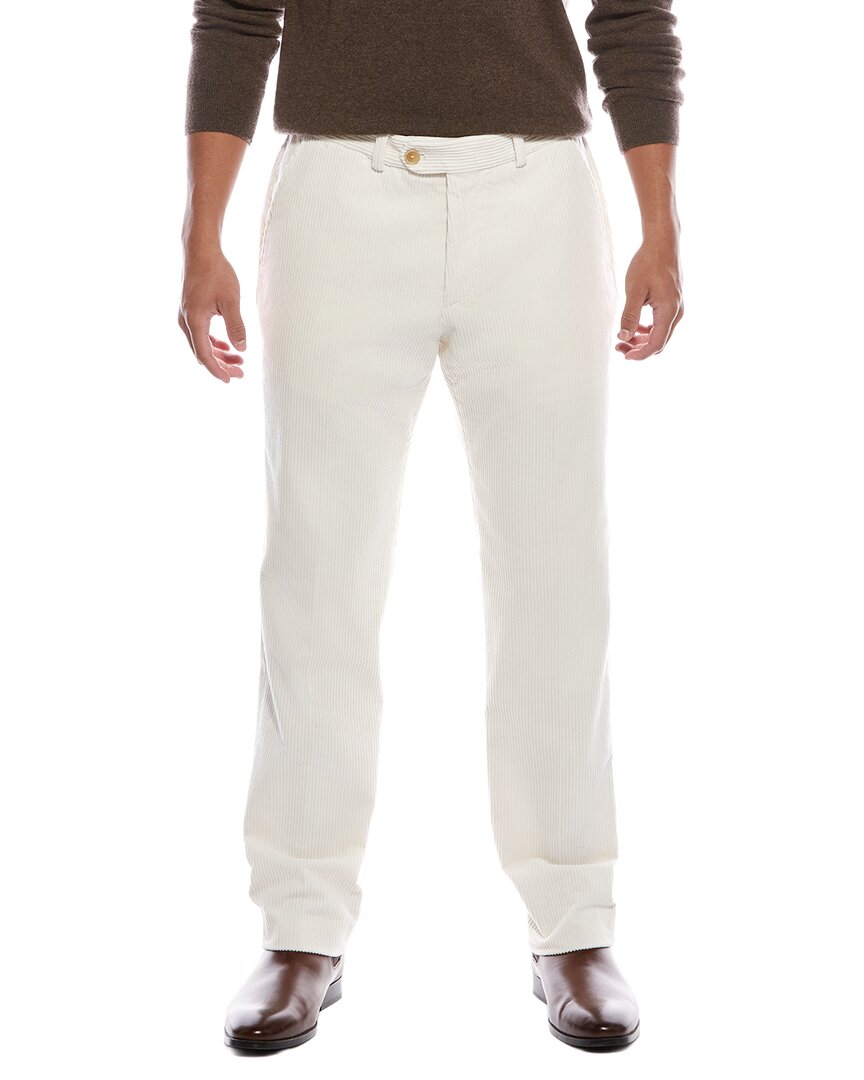 Todd Snyder Corduroy Sutton Wide Trouser In White