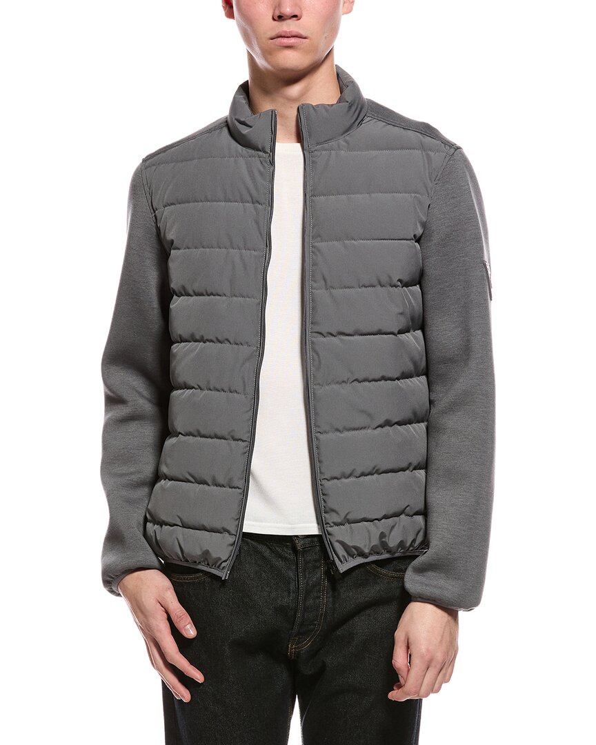 Point Zero Lightweight Quilted Jacket In Gray