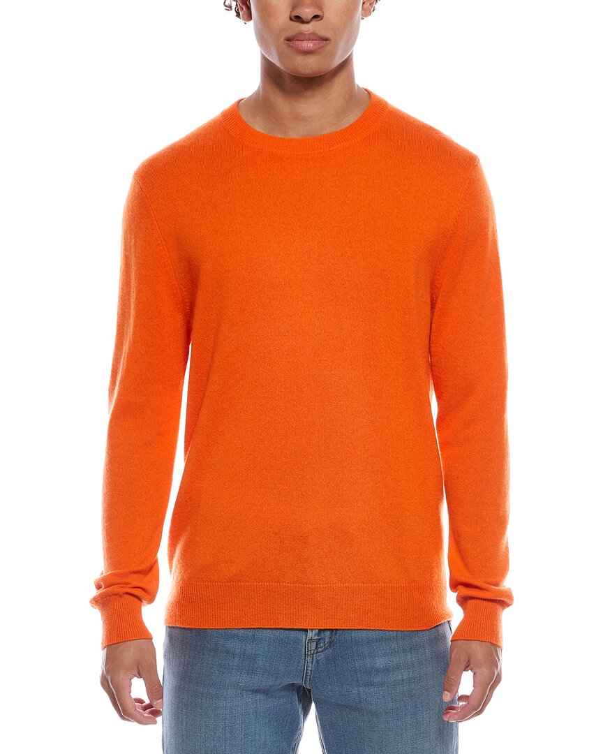 Quinn Solid Cashmere Crewneck Sweater In Orange