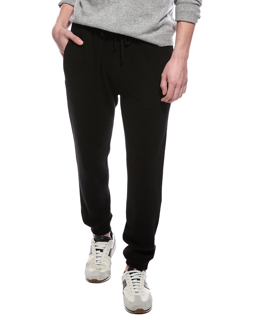 Quinn Cashmere Jogger In Black