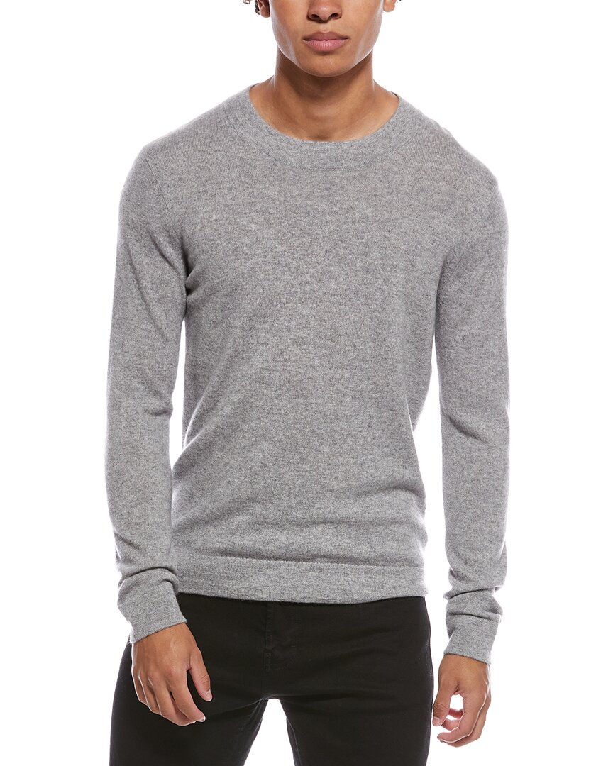 Quinn Solid Cashmere Crewneck Sweater In Gray