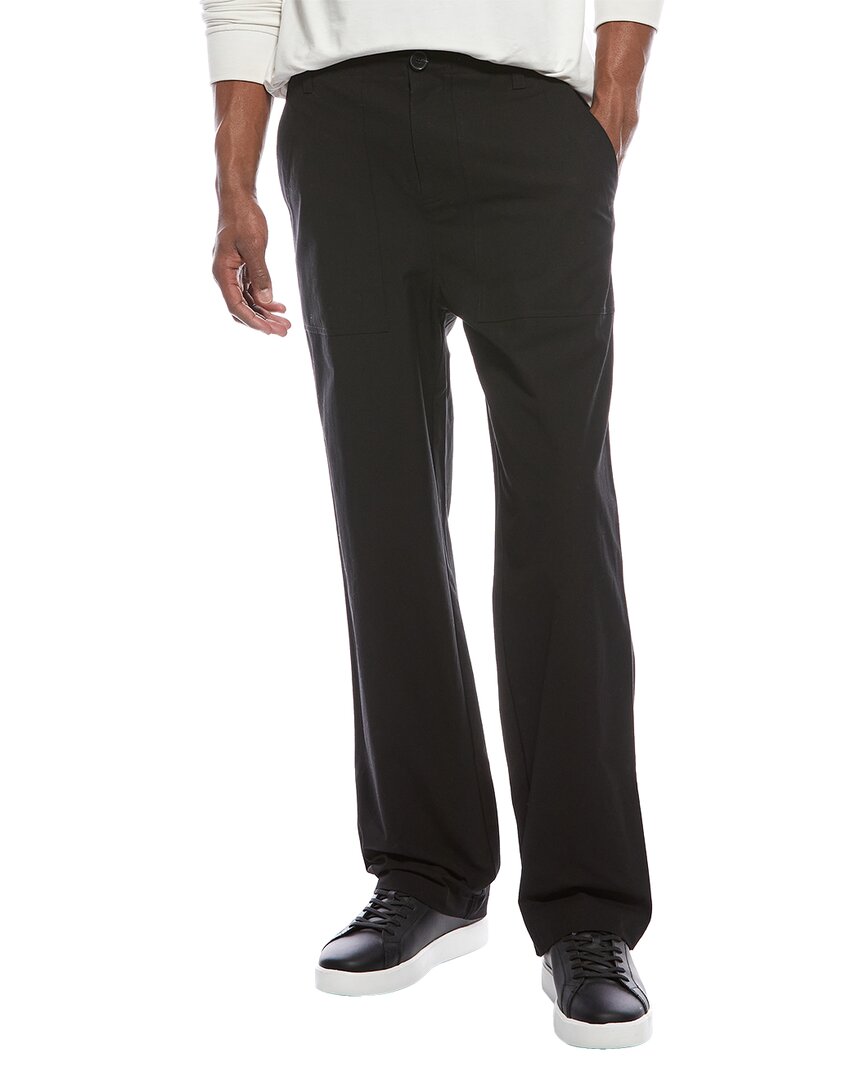 Frame Patch Traveler Cotton-canvas Pants In Black