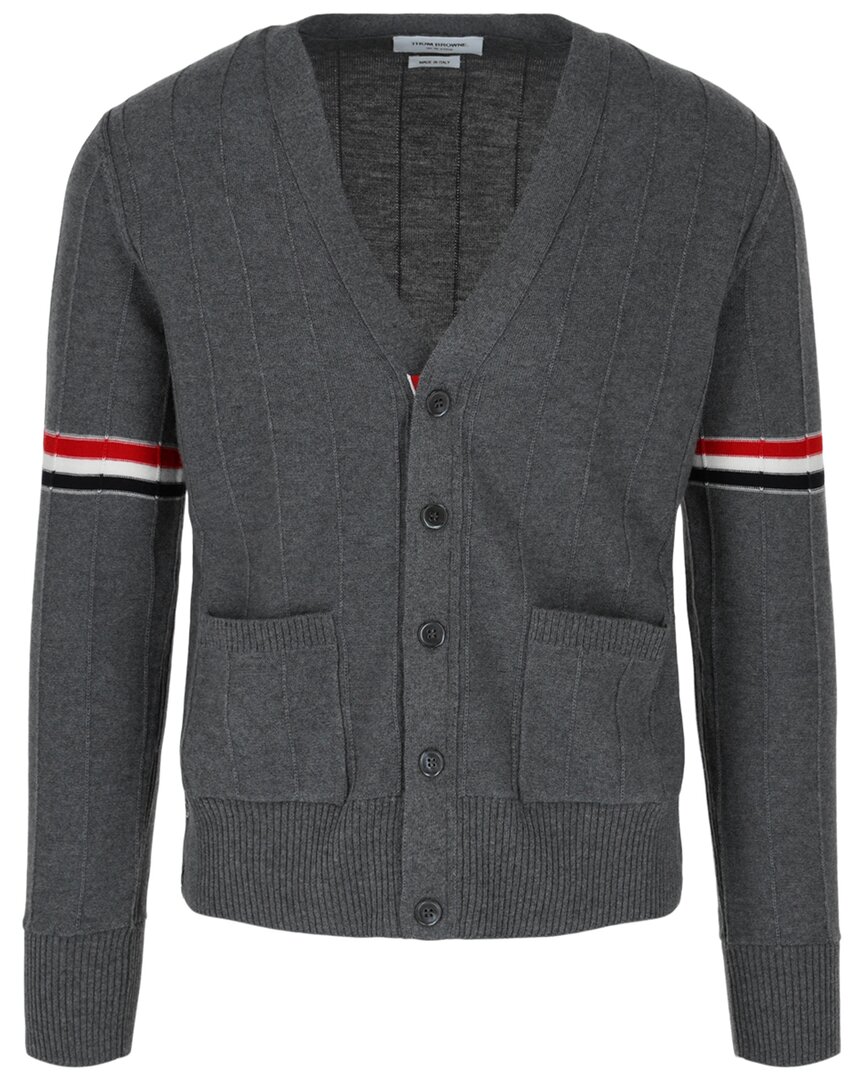 Thom Browne Wool Relaxed V-neck Armband Cardigan