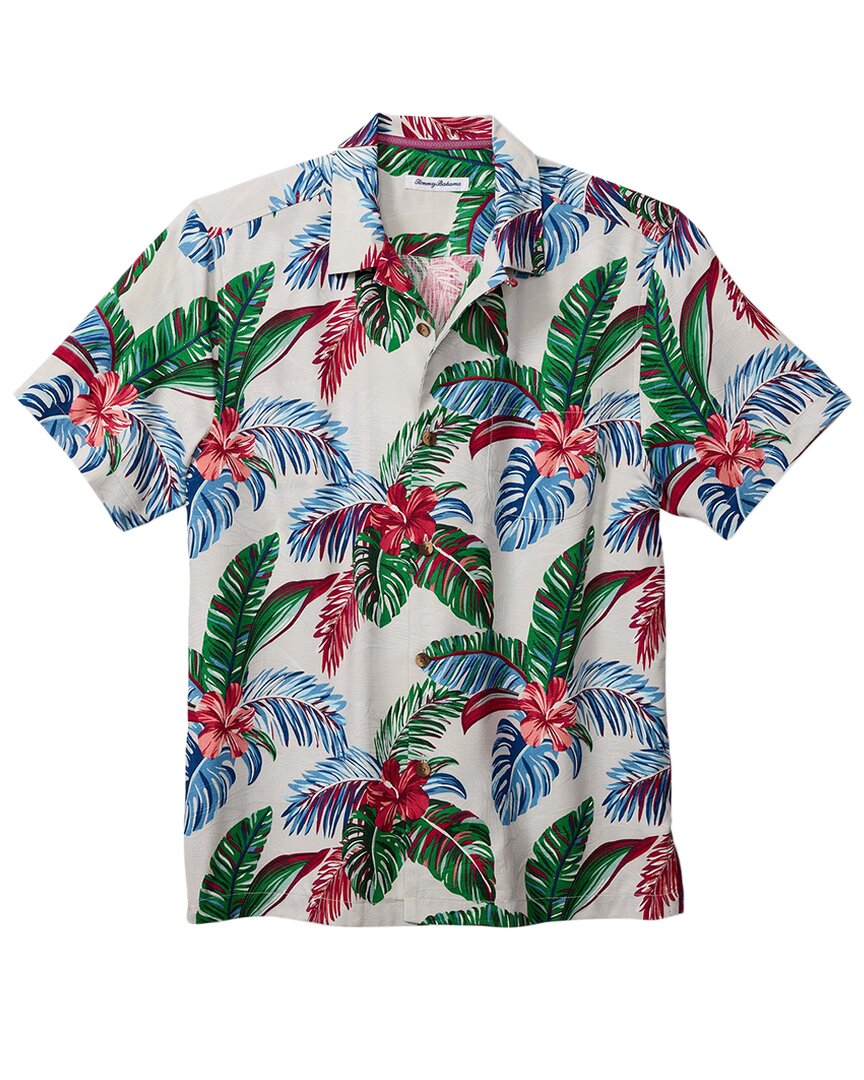 Tommy Bahama Frond Fusion Short Sleeve Silk Blend Button-up Shirt